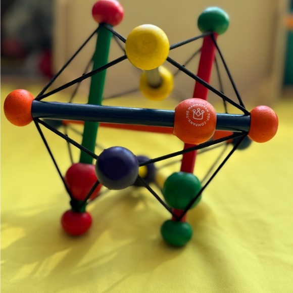 🌈 Manhattan Toy Company Skwish Classic Wooden Rattle & Teether Baby Toy - Picture 4 of 4